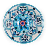 Handpainted Ceramic Rice Bowl, 3.5 Inches, Turquoise - Eyaas